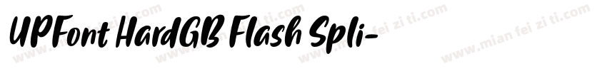 UPFont HardGB Flash Spli字体转换